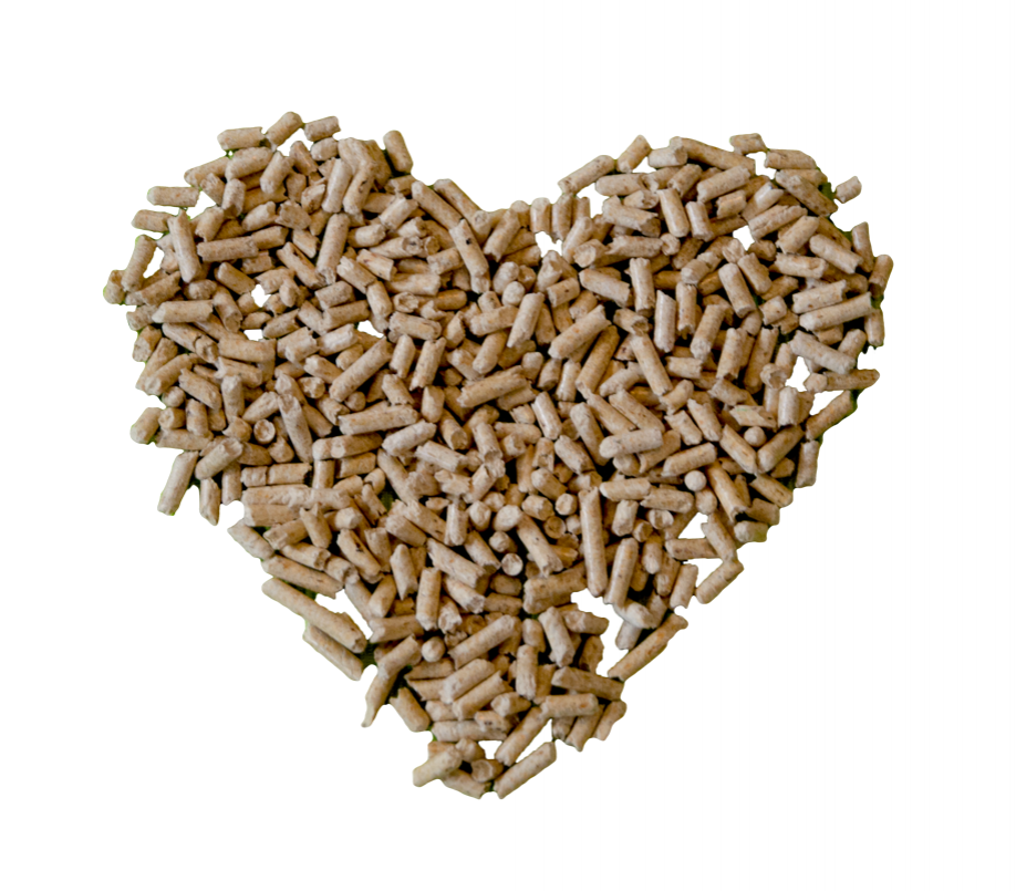 Naturbelassene Holzpellets